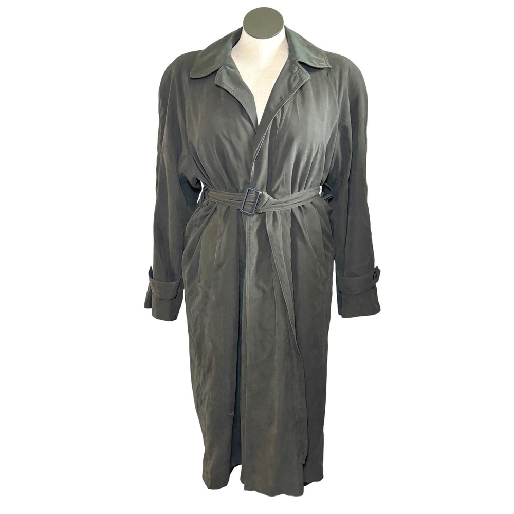JD Christopher Women Trench Coat 40S Green Moody Gorpcore Matrix Capsule Elevate